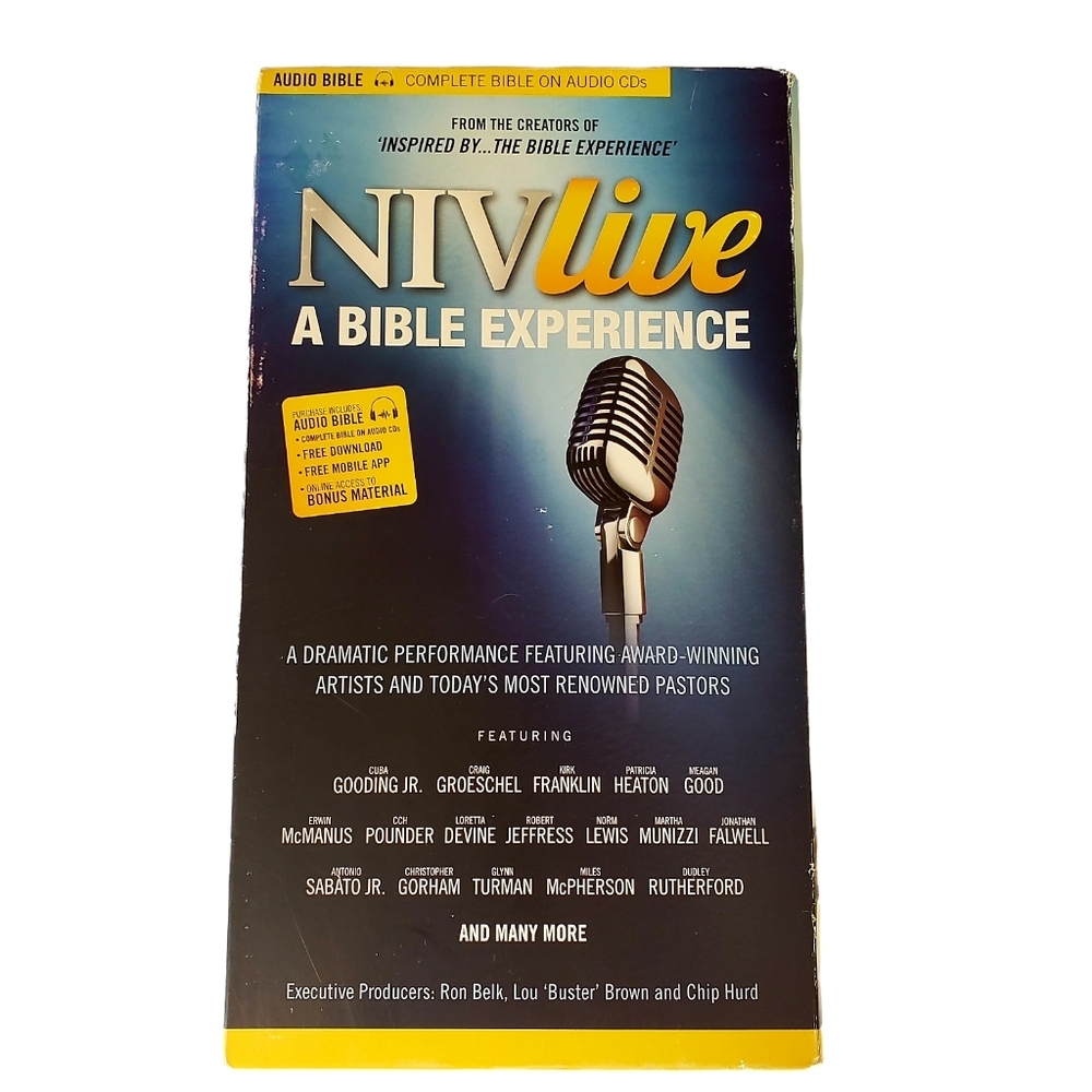 NIV Live: A Bible Experience Complete on 79 CDs. 1 DVD 2013 Unabridged Religion